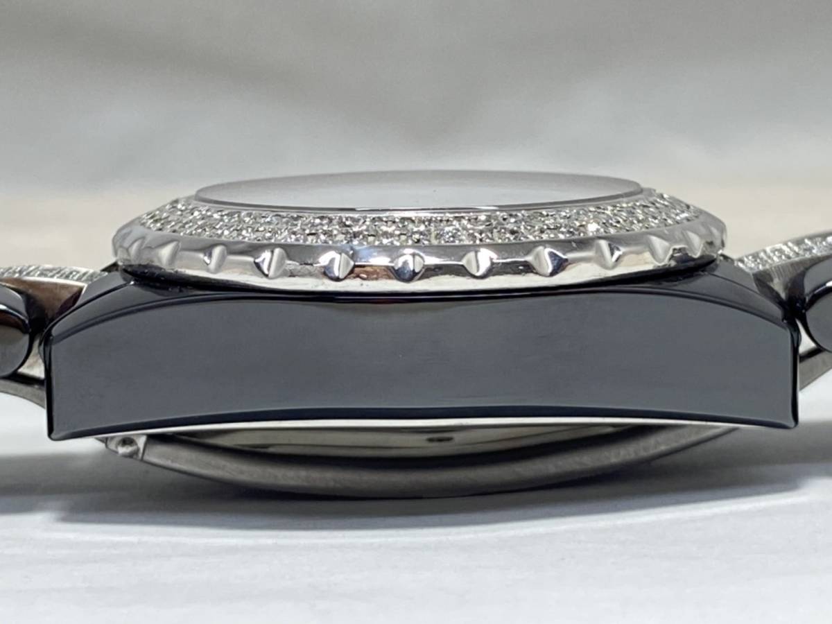  Chanel J12 chronograph 2 -ply diamond bezel 41mm& breath center diamond 