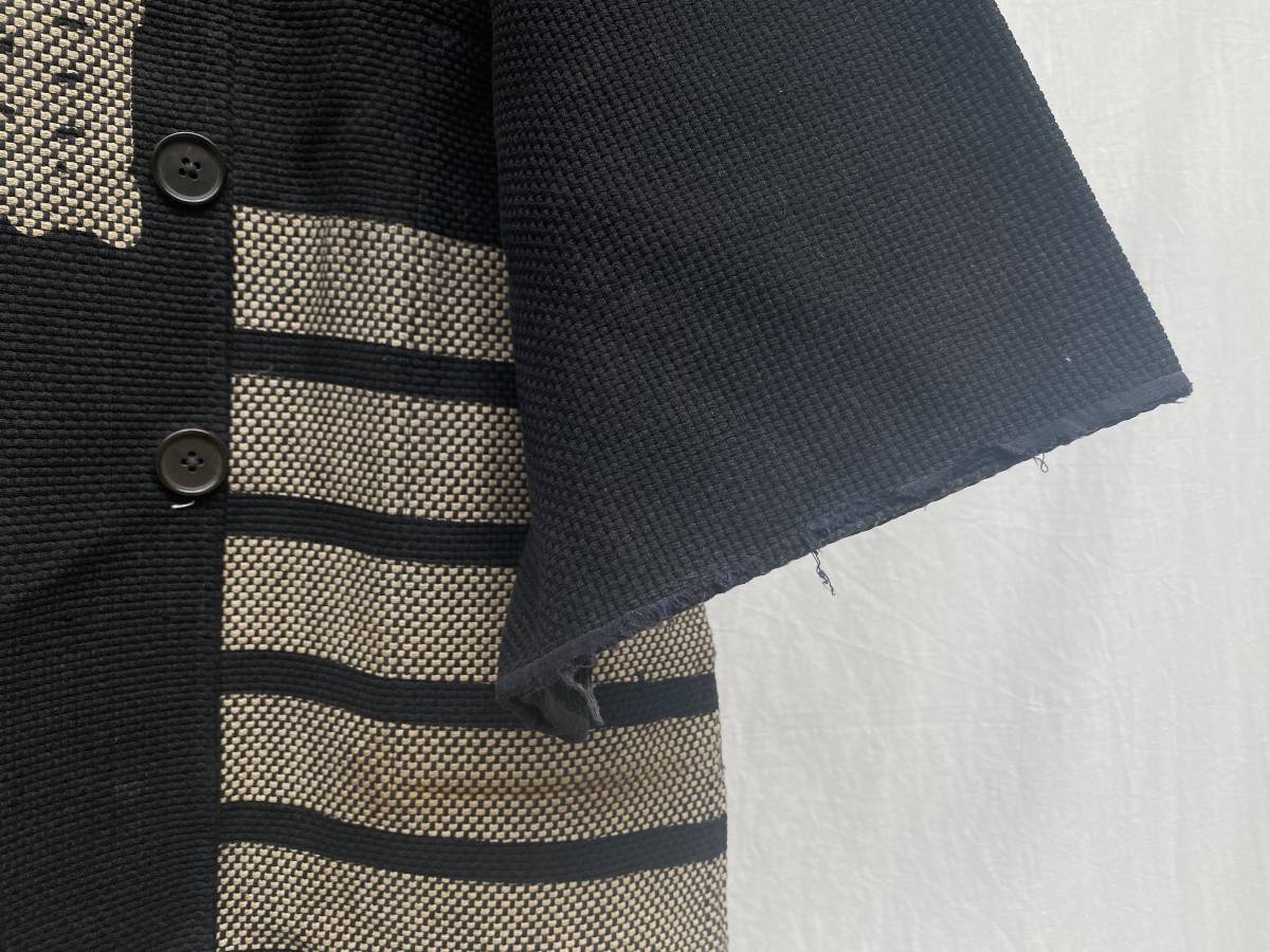 抜群の渋さ 刺し子 SASHIKO 藍染 親方 コート 別珍襟 半纏 ジャパンヴィンテージ JAPAN VINTAGE 行田 鳶組 20s30s 昭和初期 BORO 襤褸_画像4