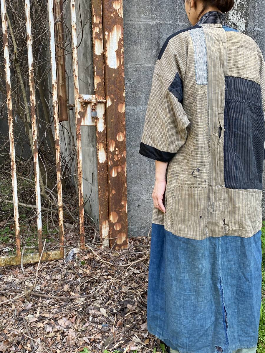 ... хорошо надеты длина надеты .. контактный . индиго цвет ...... Japan Vintage BORO NORAGI KIMONO INDIGO BLUE JAPAN VINTAGE ANTIQUES 30s40s