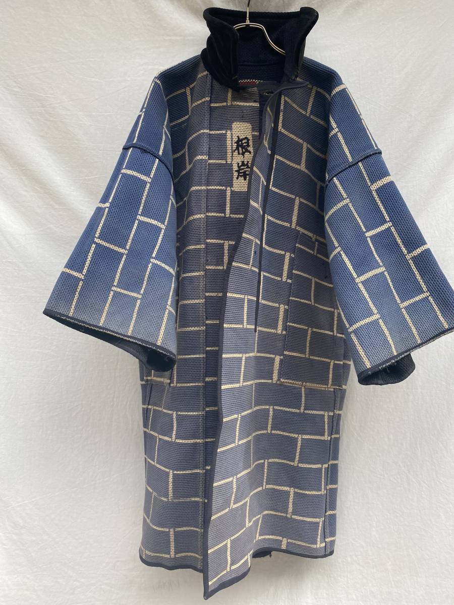 抜群の渋さ 刺し子 SASHIKO 藍染 親方 コート 別珍襟 半纏 ジャパンヴィンテージ JAPAN VINTAGE 行田 鳶組 20s30s 昭和初期 BORO 襤褸_画像6