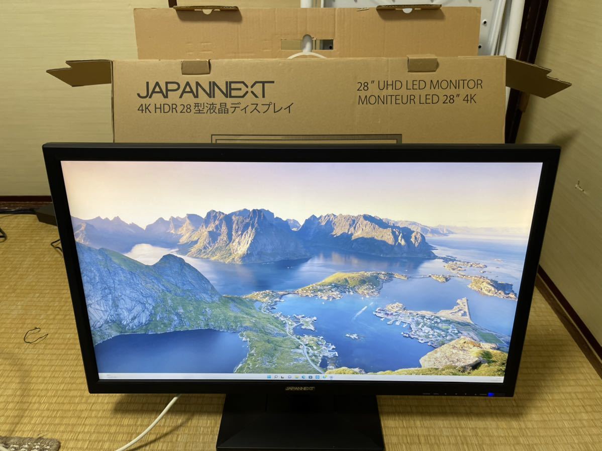 JAPANNEXT 液晶ディスプレイ USB-C接続 JN-T284CUHDR ［28型 /ワイド /4K(3840×2160）］ワイド液晶 HDMI 