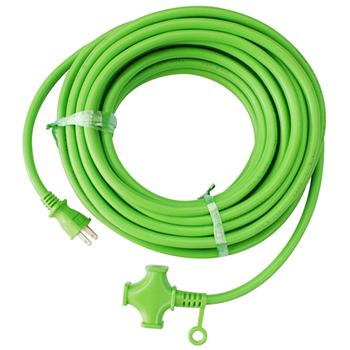 KOWAteka futoshi extender 10m KM22-10 green extender for tools electric wire size :VCT2 core X2.0s outlet :2PX3tsu. rating 15A*125V