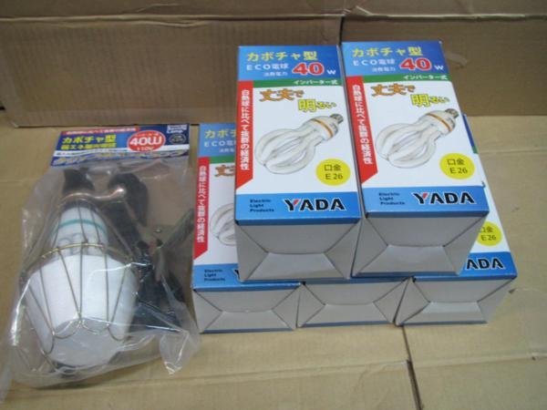 ヤフオク! - YADA カボチャ型 蛍光灯 40W 4ｍコード付本体 替...