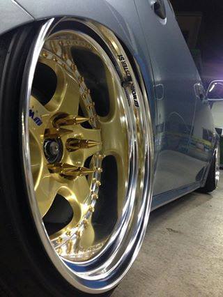 SICKSPEED spike nut Gold chrome P1.25 20ps.@90mm JDM USDM Schic Speed wheel nut Nissan Subaru Suzuki 