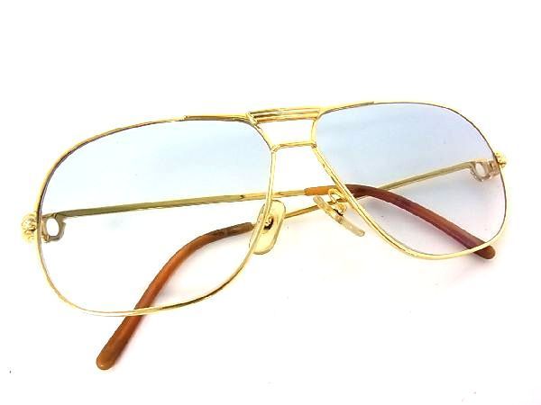 1円 □美品□ Cartier カルティエ 62□12 度入り サングラス メガネ