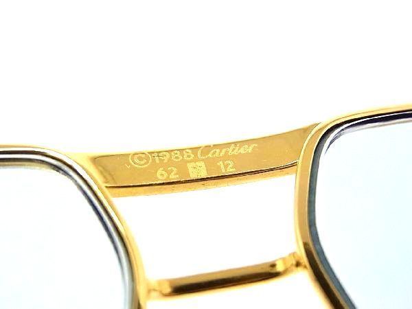 1円 □美品□ Cartier カルティエ 62□12 度入り サングラス メガネ