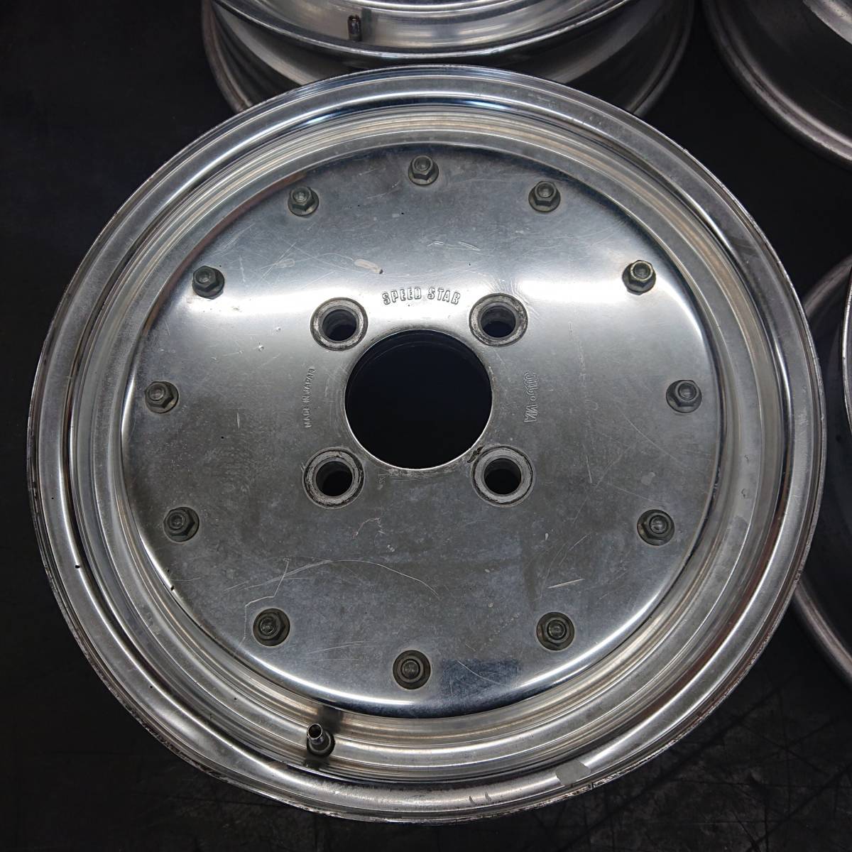 本日限定4H PCD 114.3 SSR14インチ5J マーク1 ホイールセット-