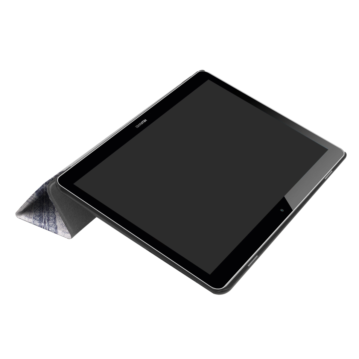 Huawei MediaPad T3 10 専用マグネット開閉式 スタンド機能付き専用三つ折ケース 薄型 軽量型 高品質PUレザーケース タワー_画像4