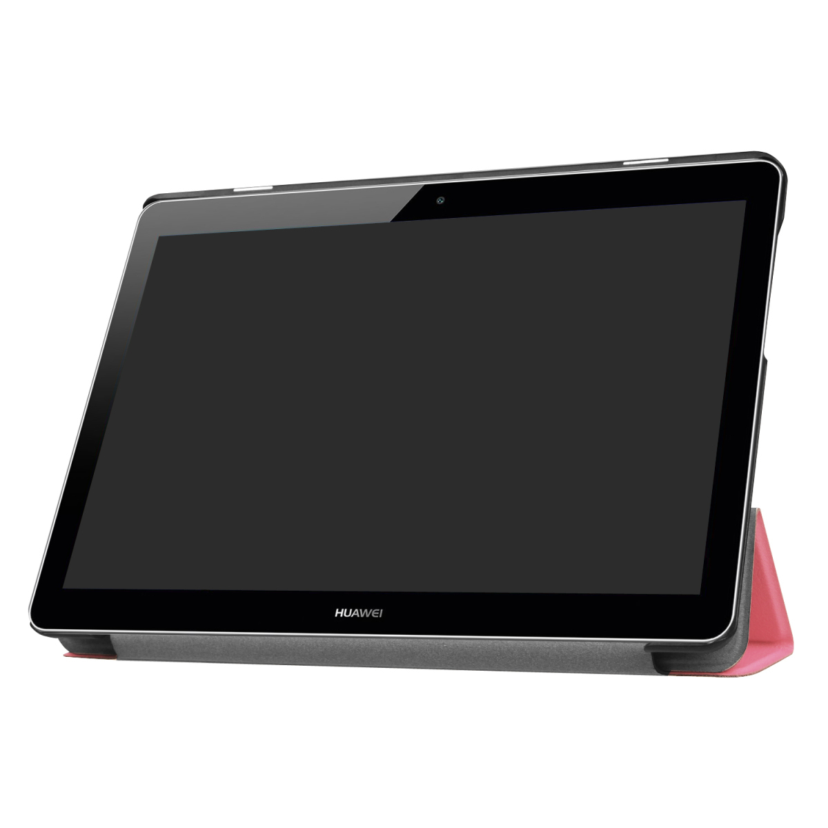 Huawei MediaPad T3 10 専用マグネット開閉式 スタンド機能付き専用三つ折ケース 薄型 軽量型 高品質PUレザーケース ピンク_画像6