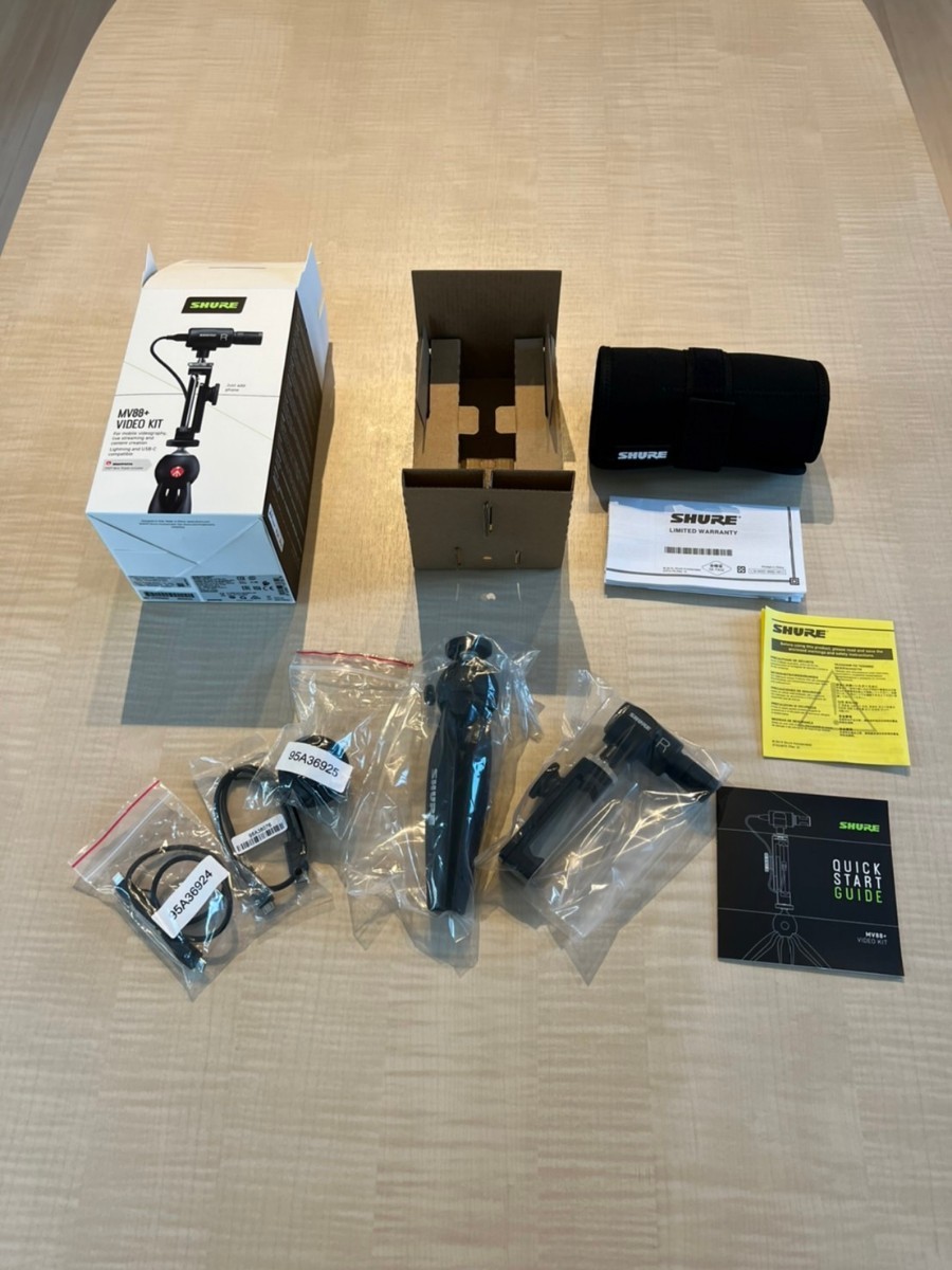 試し利用のみ】SHURE シュア MOTIV MV88+ ビデオキット コンデンサー