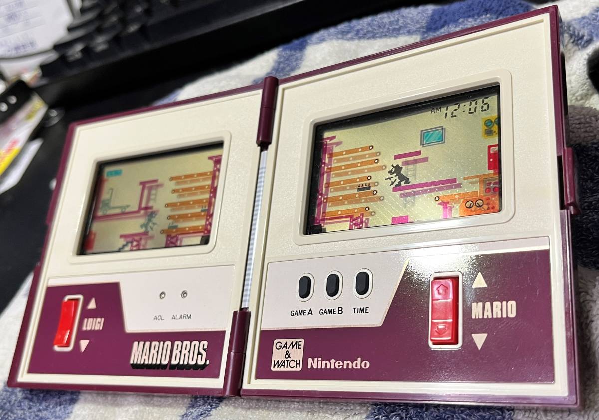 レア 任天堂ゲームウォッチ マルチスクリーン マリオブラザーズ