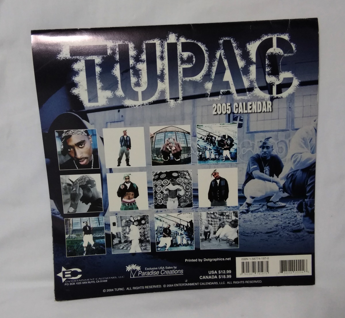  retro 2PAC Tupac 2005 год календарь б/у все страница есть стоимость доставки 350 иен ~