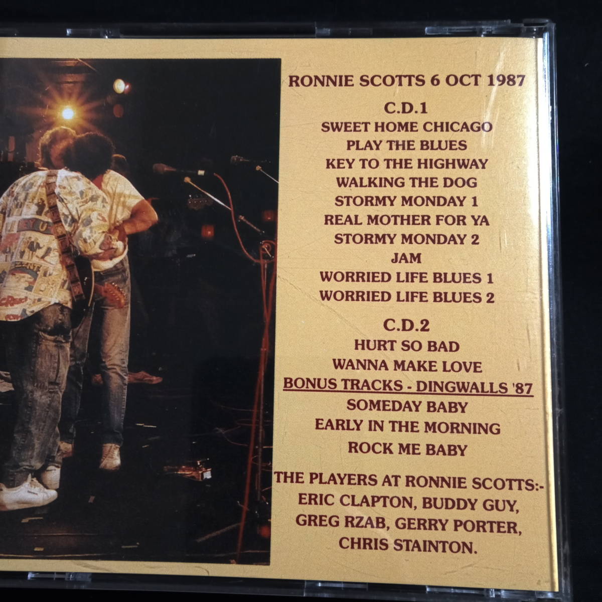 Eric Clapton  Buddy Guy Ronnie Scotts '87(Eric  Clapton)｜売買されたオークション情報、yahooの商品情報をアーカイブ公開 - オークファン（aucfan.com）