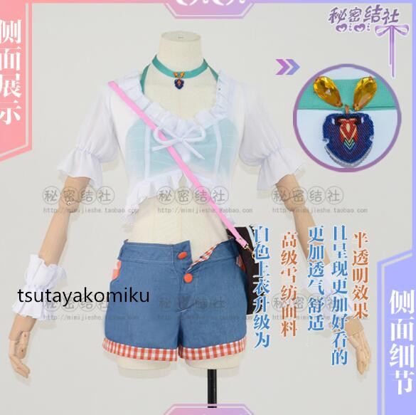 高品質 新作 vtuber Hololive EN 小鳥遊キアラ 新しい服 コスプレ衣装 風 靴とウィッグ 別売り_画像3