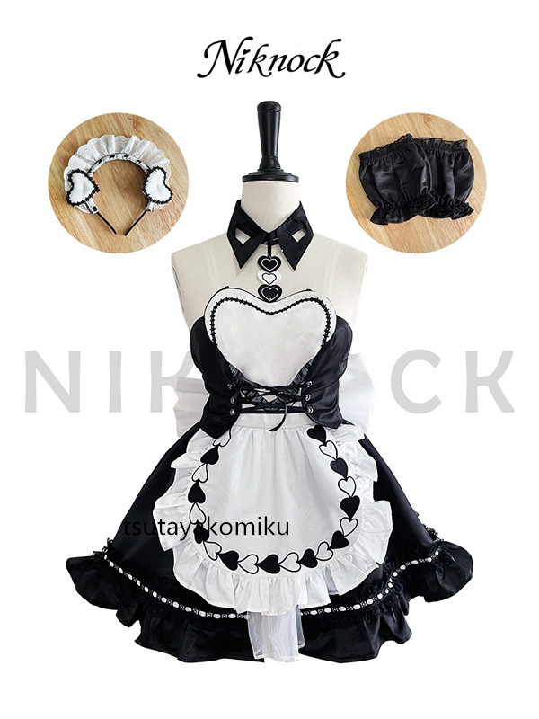 高品質 新作 アズールレーン 能代 メイド服 コスプレ衣装 風 角 高品質 新作 アズールレーン 能代 メイド服 コスプレ衣装 風 角