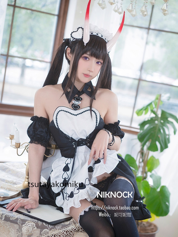 高品質 新作 アズールレーン 能代 メイド服 コスプレ衣装 風 角 高品質 新作 アズールレーン 能代 メイド服 コスプレ衣装 風 角