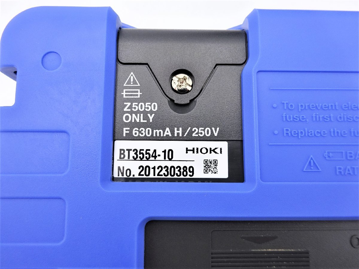 A15972NI ほぼ未使用品 【日置電機】 HIOKI BT3554-10 バッテリテスタ 内部抵抗 電圧 先端 L字プローブ 5