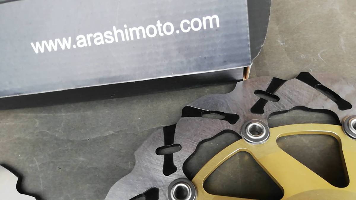 Arashi製フロント用ブレーキディスク052金色 ゼファー1100RS ZRX1200S ZRX1100 ZZR1100 ZX-9R ZXR400 ZZ-R1100 ZX9R ZRX750 STX06Dに互換_画像5