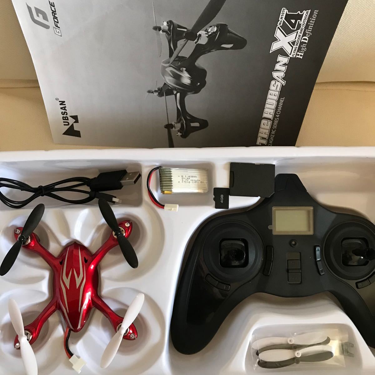 G FORCE.THE HUBSAN X4.H107C.ドローン.ハブサン.2.4GHZ.4CHANNEL RC SERIES 