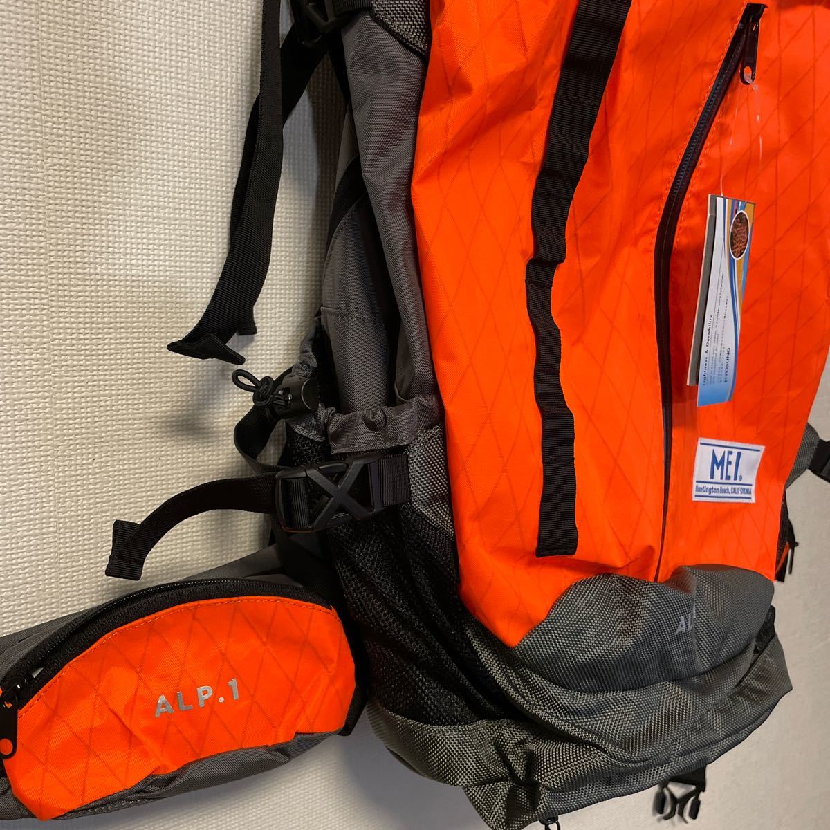 【未使用】MEI ALPINE.1 大容量バックパック 50L X-PAC robicナイロン サコッシュ付き リュック ザック 2