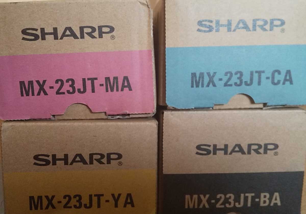 セット ヤフオク! 2色3本セット SHARP シャープ 純正トナー