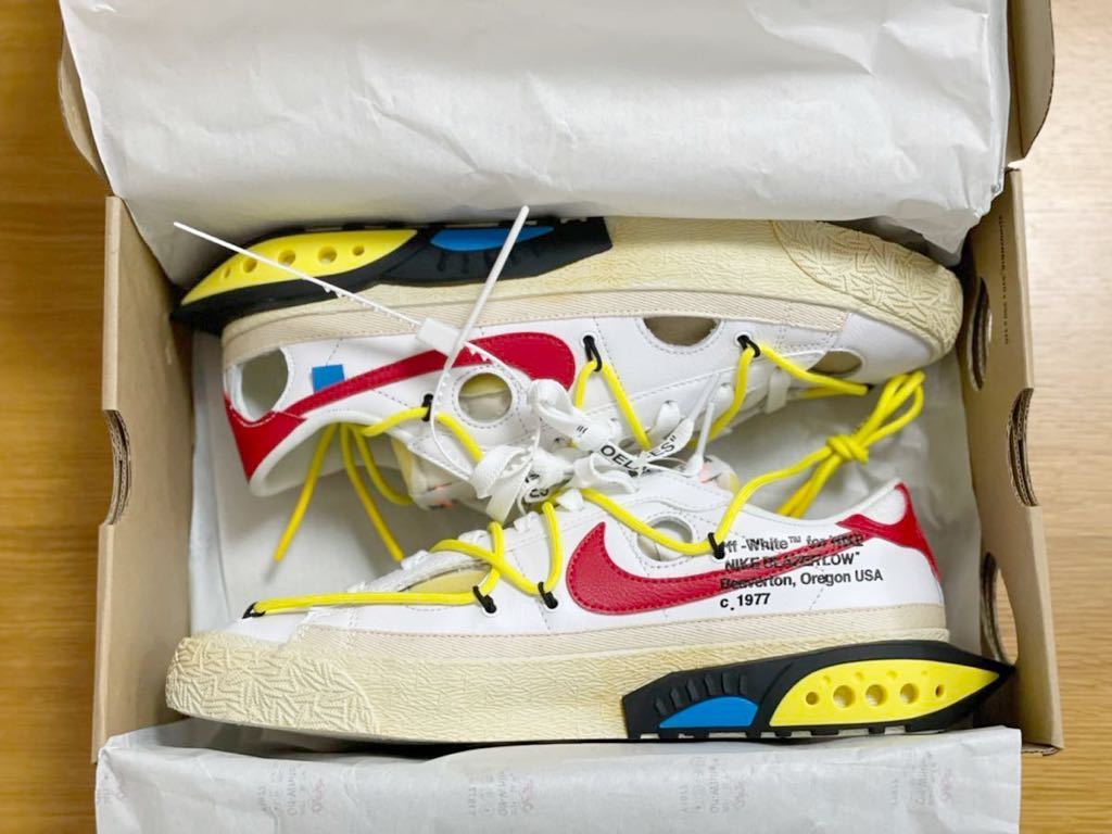 しました ヤフオク! Nike Blazer Low 77 Universit... - 27cm Off-White × しました