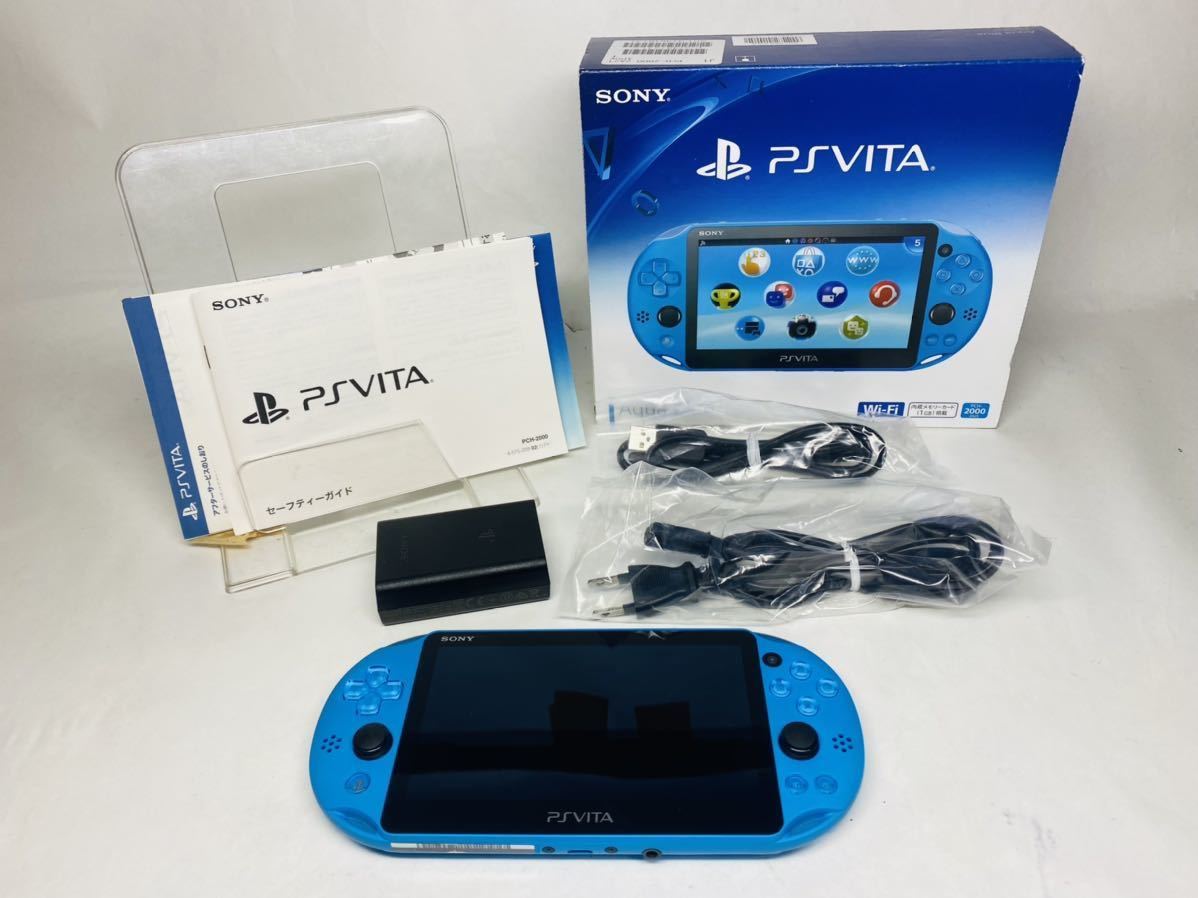 美品未使用に近いPCH-2000za23アクアブルー PS Vita PlayStation Vita