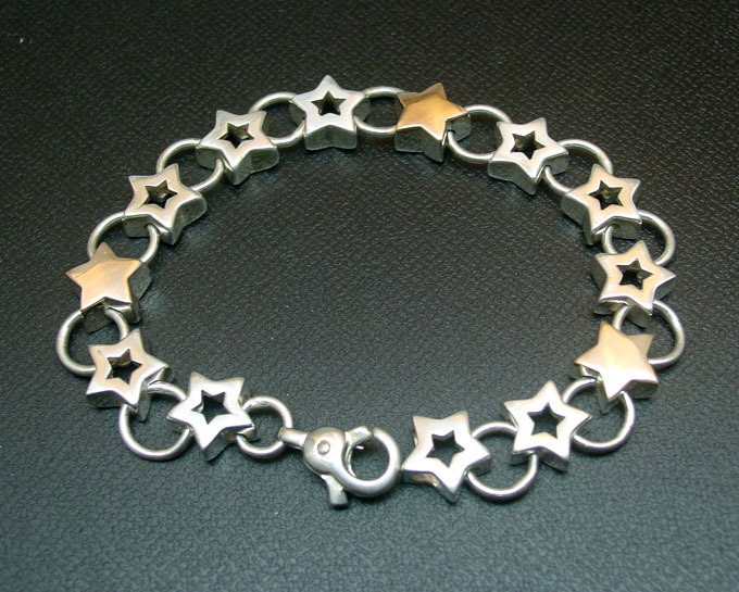 ◆９８【T.B】StarJewelry ・ スタージュエリー シルバー　925星ブレスレット