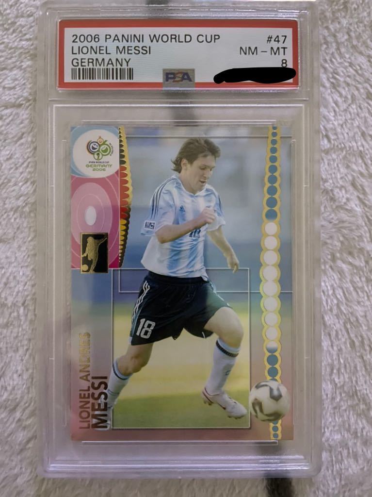 PSA 8 Panini World Cup Soccer Lionel Messi Base