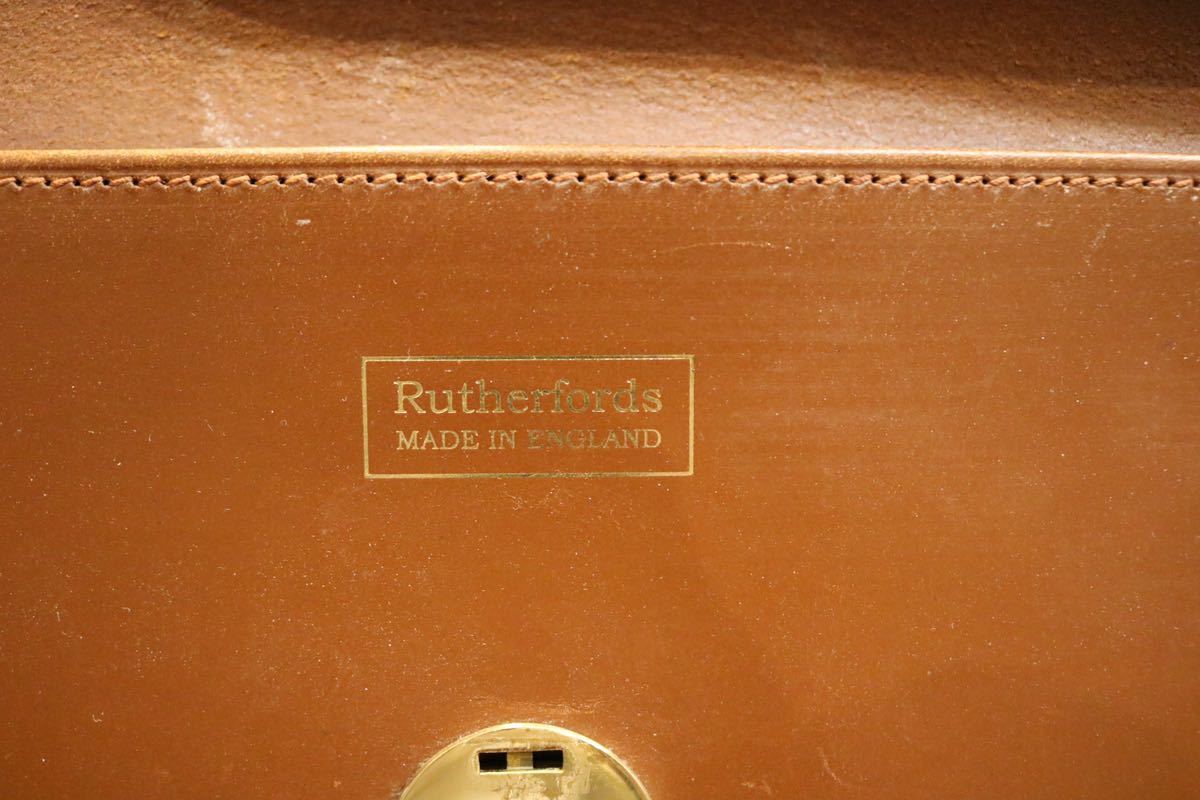 美品 Rutherfords 808Lock Folio Case Conker ラザフォード トング