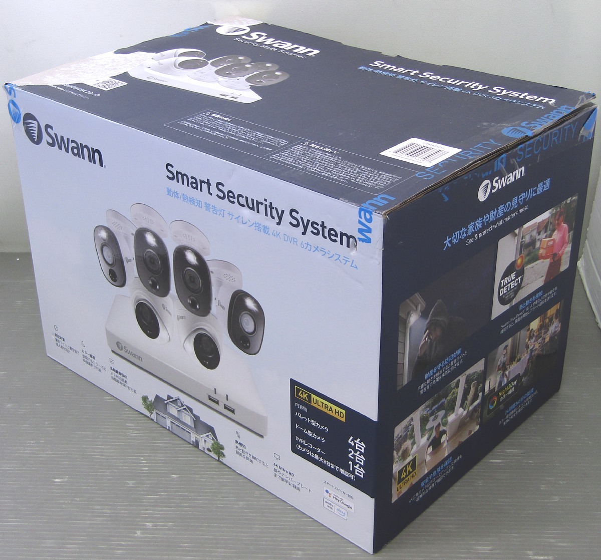 今なら送料無料 SWANN 8CH ドーム型2 4 バレット型 2TB DVRシステム 4K 防犯カメラ
