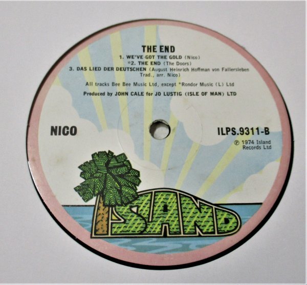 @@ 英國盤 ☆彡Nico The End... [ UK ORIG '74 Island Records ILPS 9311]_画像4