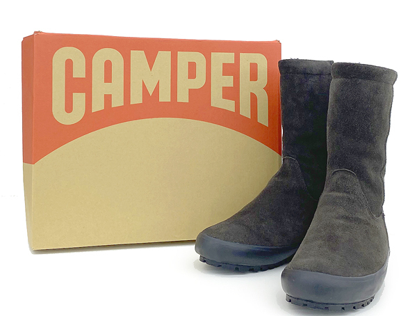 美品!!CAMPER/カンペール HOT カーフスエード ブーツ ブラウン 46770-001 EU36/US6/約23cm レディース 裏地起毛_画像5