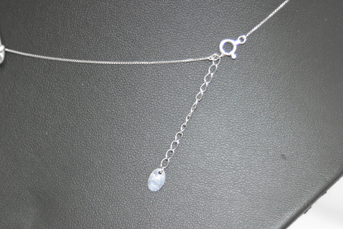 4℃ ヨンドシー Pt850 1粒ダイヤ ネックレス 約38cm D 0.163ct プラチナ