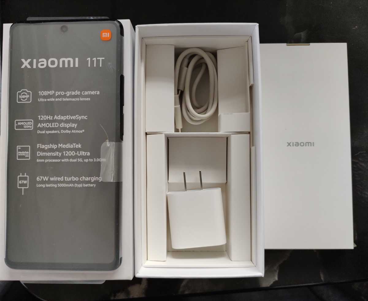 Xiaomi 11T pro MeteoriteGray おサイフケータイ対応 8GB/128GB sim