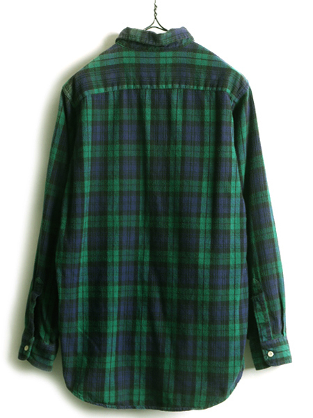 初回限定】 シャツ フランネル ボタンダウン 長袖 チェック LLBEAN