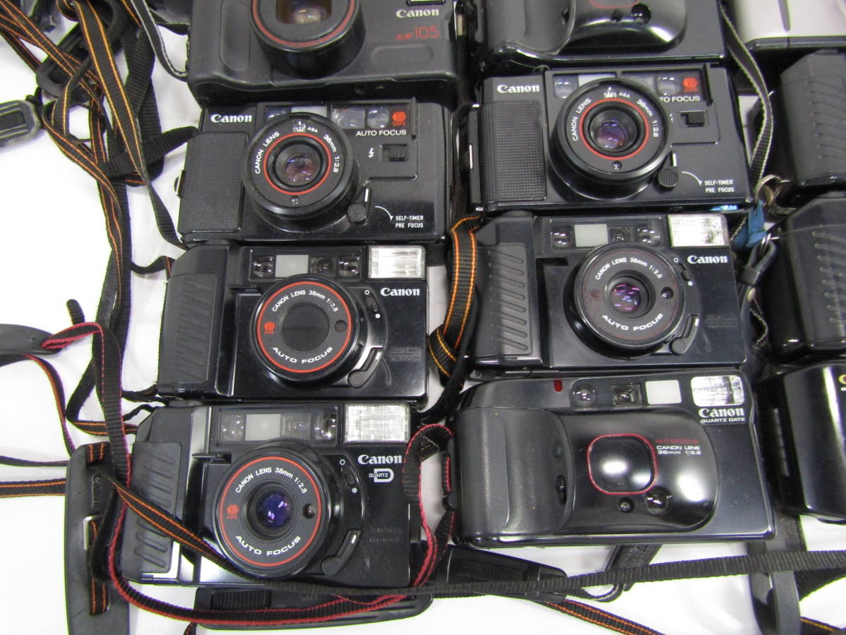 S-1129 コンパクトカメラ Canon キヤノン オートボーイ シリーズ 21点 まとめセット Autoboy S 3 2 35M Luna 等 フィルムカメラ ジャンク_画像3