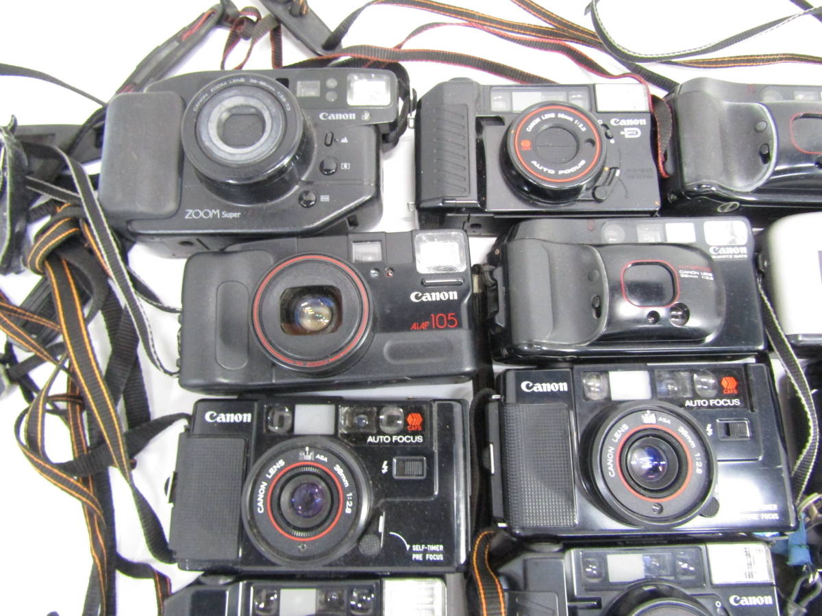 S-1129 コンパクトカメラ Canon キヤノン オートボーイ シリーズ 21点 まとめセット Autoboy S 3 2 35M Luna 等 フィルムカメラ ジャンク_画像2
