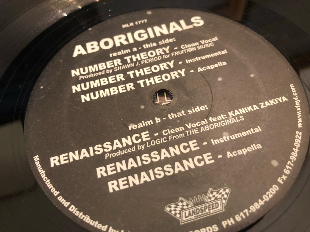 12”★Aboriginals / Number Theory / Renaissance / アングラ！_画像3