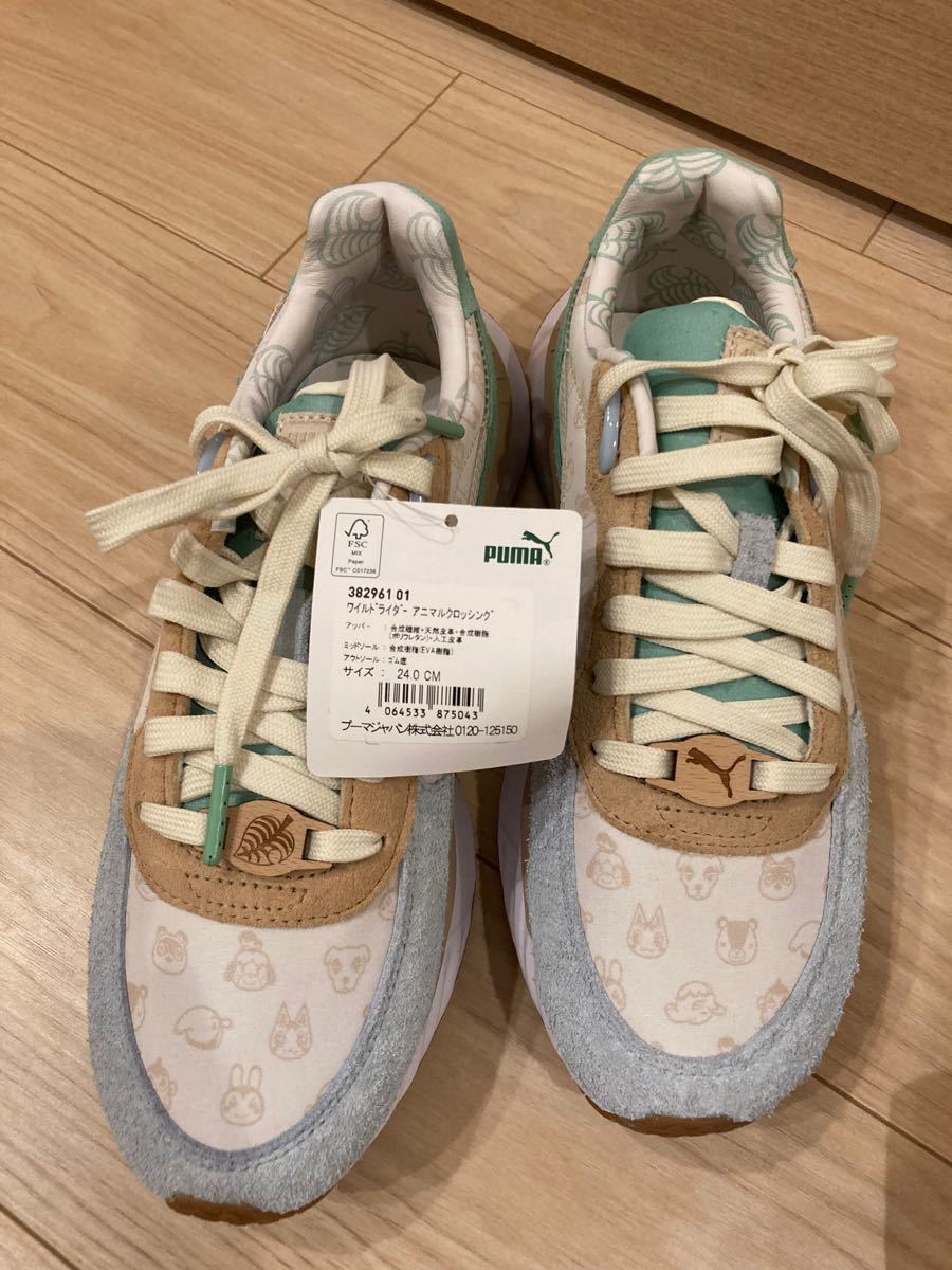 【未使用品】PUMA あつ森コラボスニーカー 24センチ 【未使用品】PUMA あつ森コラボスニーカー 24センチ