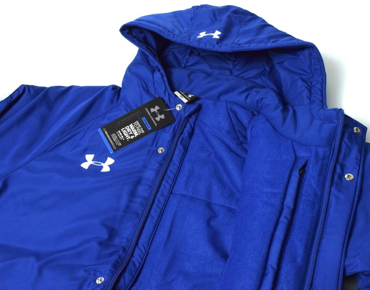  новый товар UNDER ARMOUR Under Armor с хлопком bench пальто длинное пальто SM голубой MTR7967