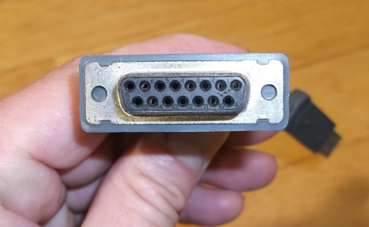 送料無料　microsoft　マイクロソフト　 SideWinder サイドワインダー 15pin ゲームポート USB変換コネクタ アダプタ ジョイスティック 
