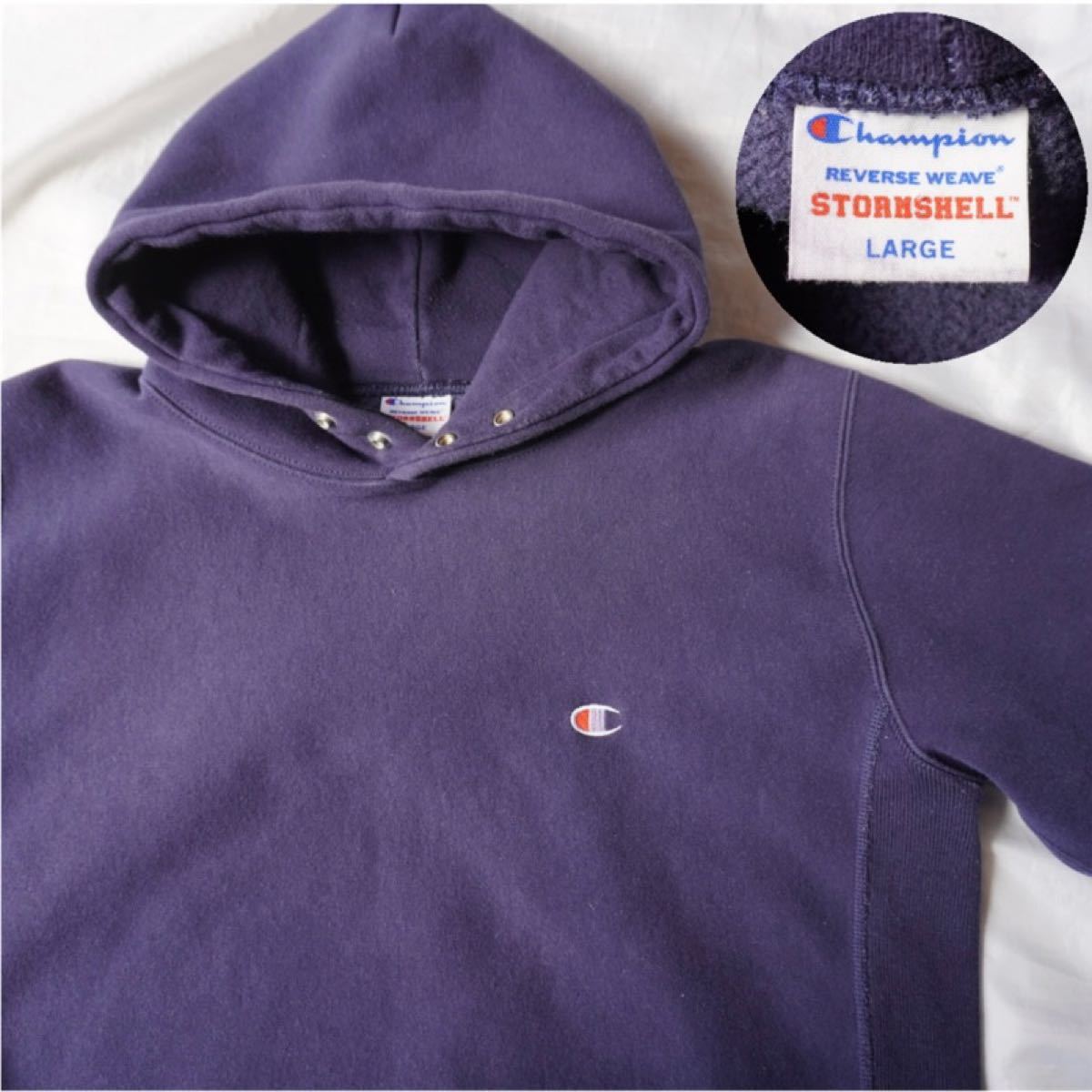 Champion reverse weave stormshell L ネイビー