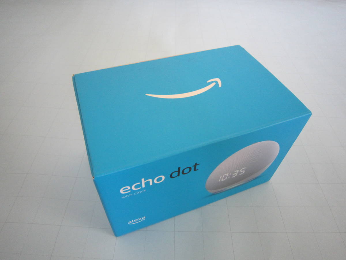 値下げ【送料無料・新品同様】Amazon　アマゾン　Echo Dot (エコードット) 第4世代　時計付きスマートスピーカー with Alexa