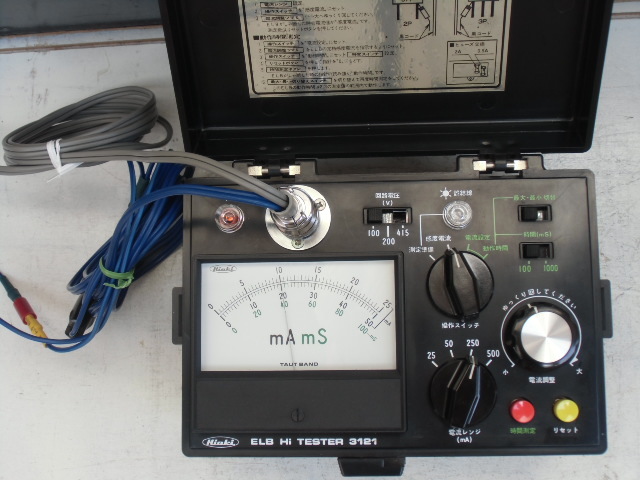 ○日置 漏電遮断器テスター 3121○HIOKI 漏電火災警報器試験器 ○日置 漏電遮断器テスター 3121○HIOKI 漏電火災警報器試験器