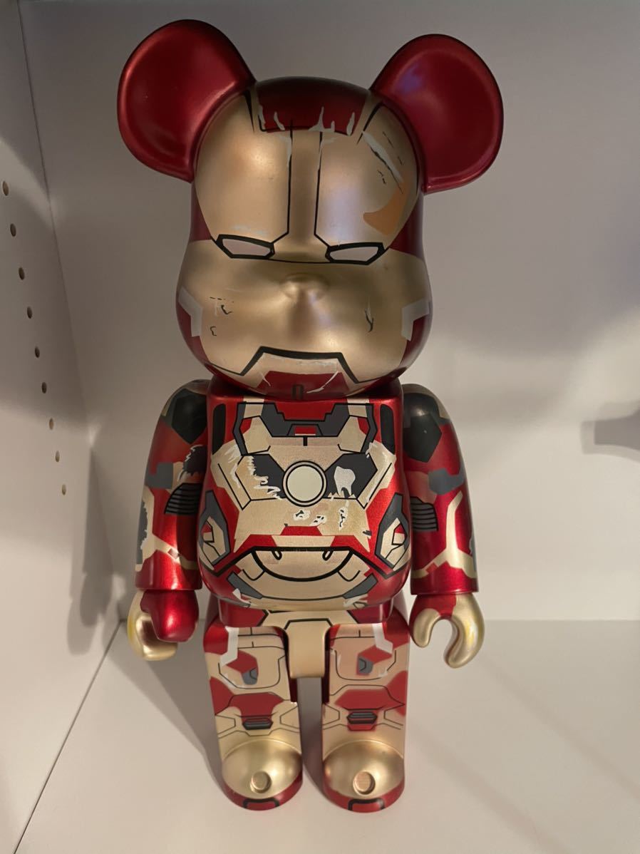 □BE@RBRICK ベアブリック 400% IRONMAN マーク42 アイアンマン3