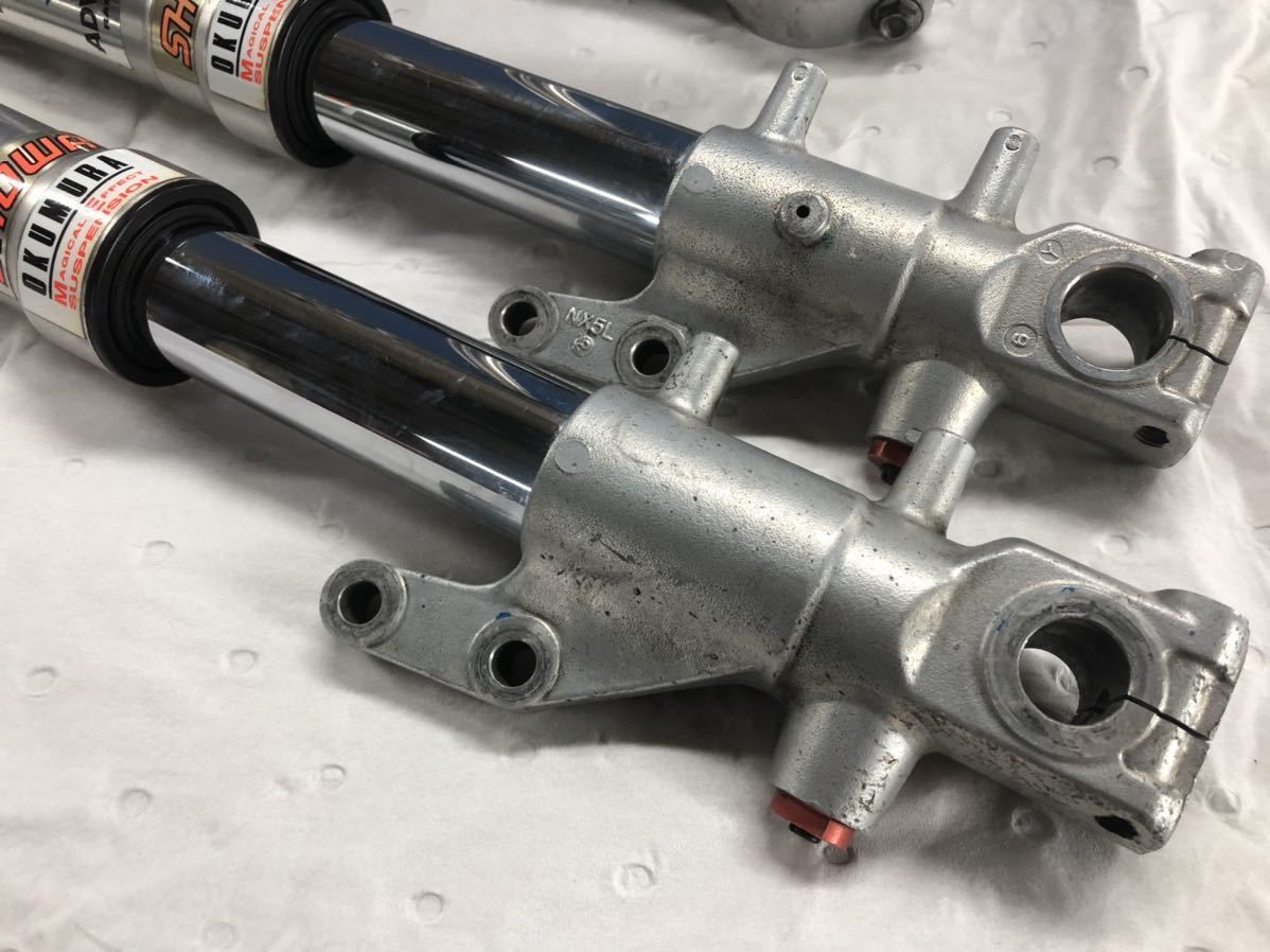 NSR250用 希少 ホンダ HRC RS250 NX5 倒立フォーク ステムシャフト打ち