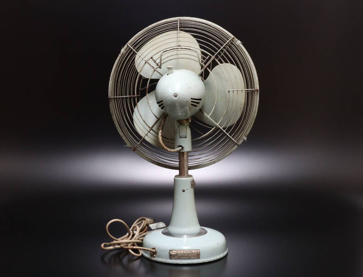 M 昭和レトロ サンヨー 扇風機 SANYO A.C ELECTRIC FAN_画像3