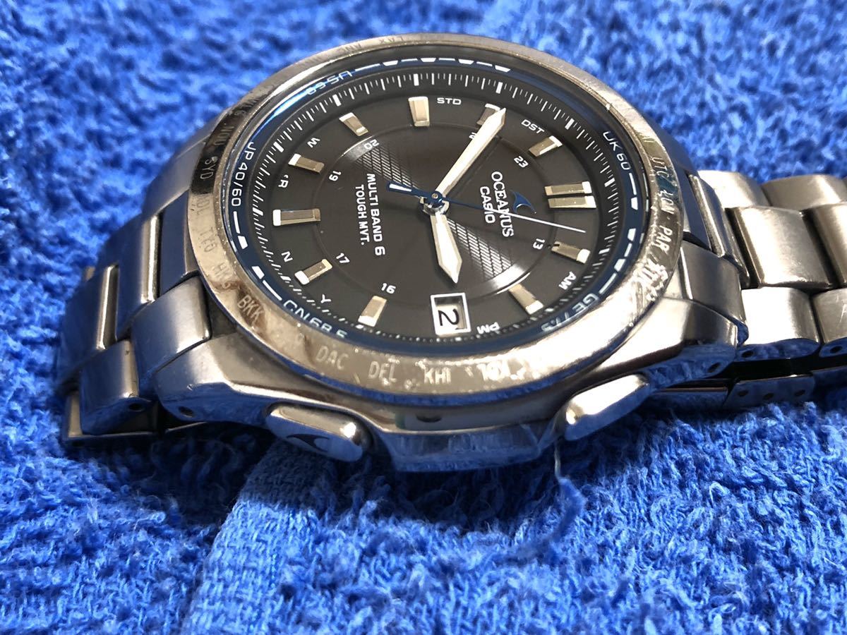 超激安超激安CASIO オシアナス OCW-T100 タフソーラー 電波 白 腕時計