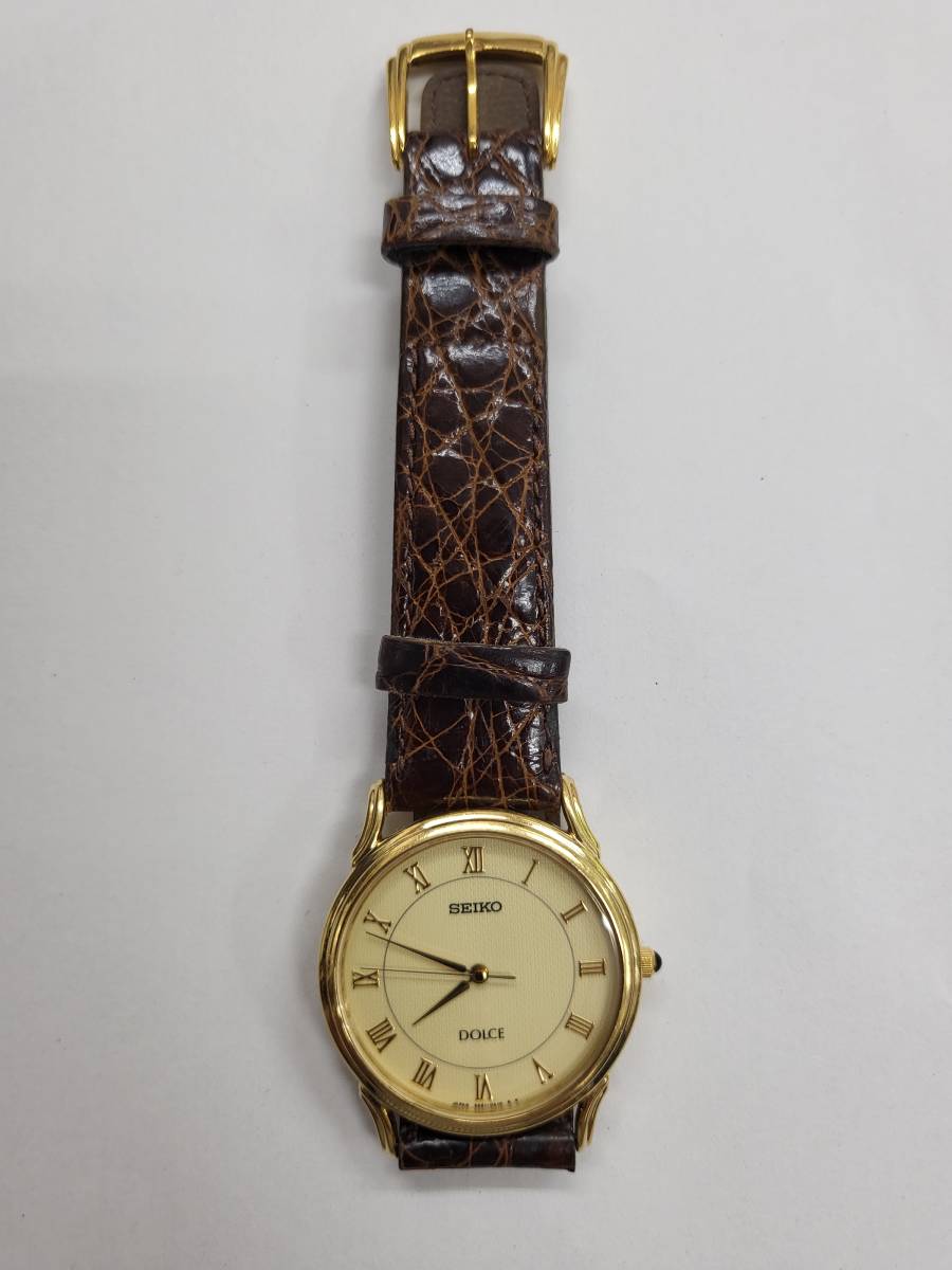 SEIKO DOLCE ドルチェ 5E61-0A10 18KT 腕時計-